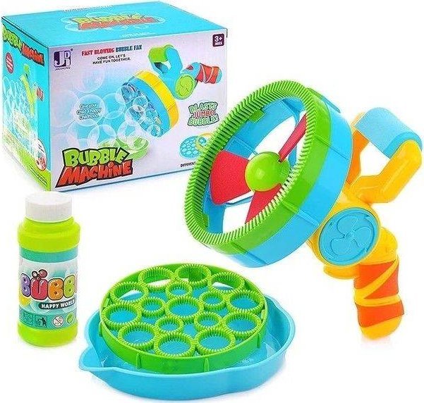 Maszynka Automat Do Puszczania Baniek Mydlanych, Bańki Mydlane, Płyn, Wiatrak