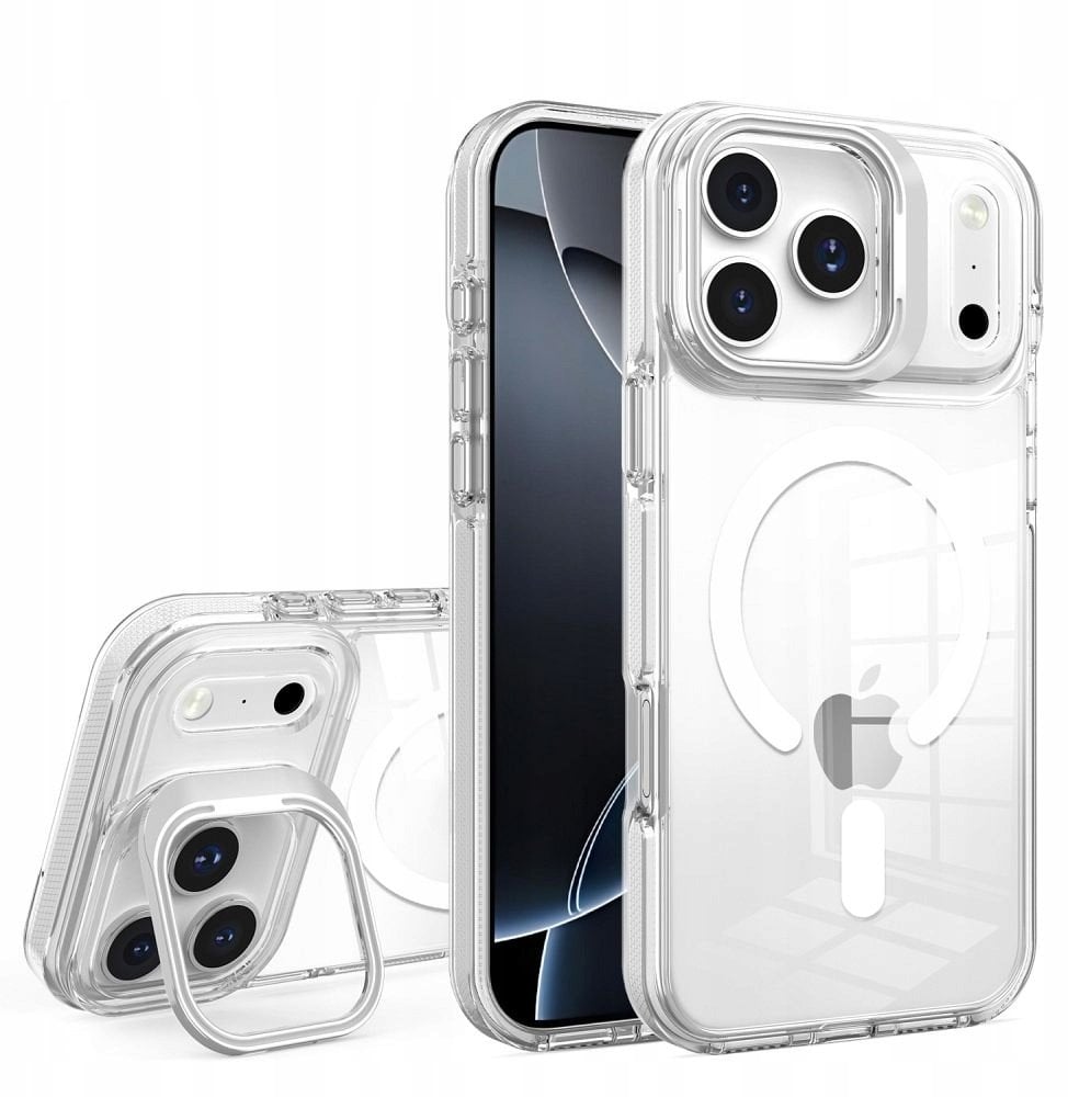 Futerał LENS MAG COVER kompatybilny z MagSafe do IPHONE 17 PRO biały