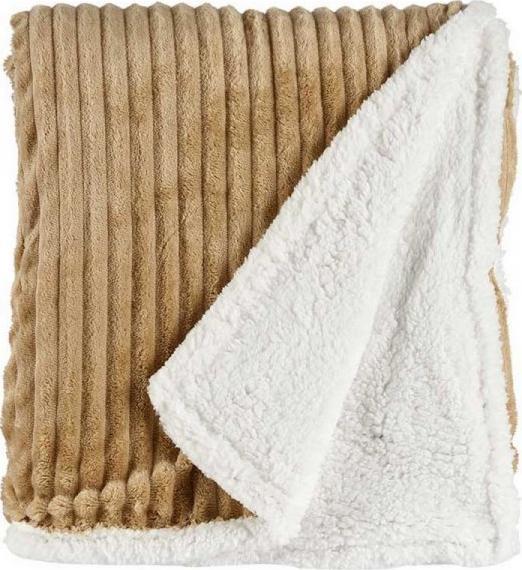 Gift Decor Koc Jasnobrązowy Sztruks (150 x 200 cm)