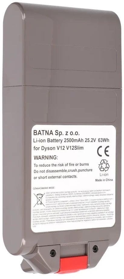Bateria, akumulator do odkurzacza Dyson V12, 25.2V 2500mAh