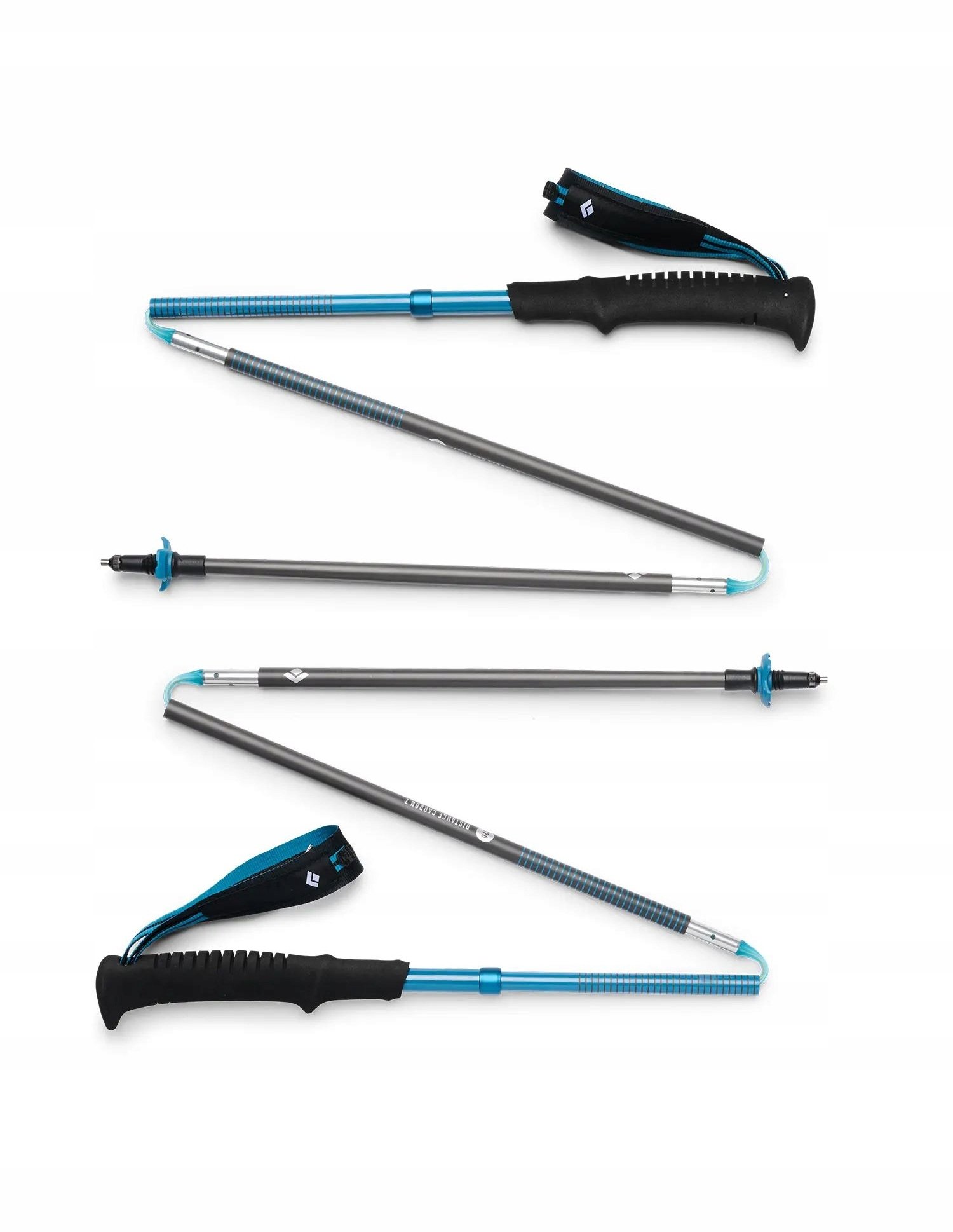 Kije Trekkingowe Diamond Black Distance Carbon Z 115cm - Desert Sky