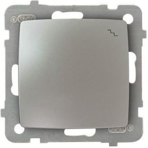 Ospel Łącznik schodowy Karo pojedynczy srebrny perłowy (ŁP-3S/m/43)