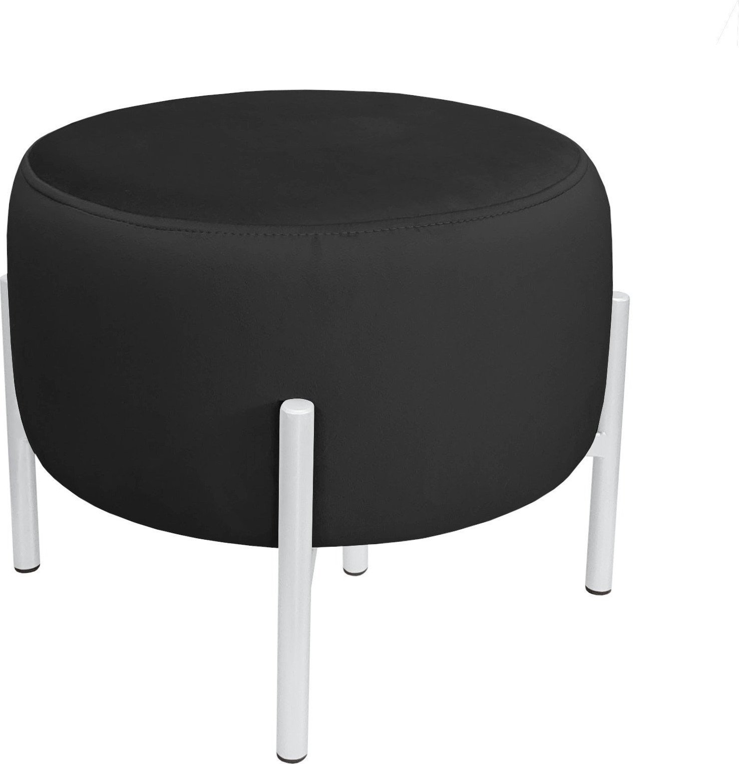 Atos Pufa OLA LOFT ławka podnóżek metal biała MG19