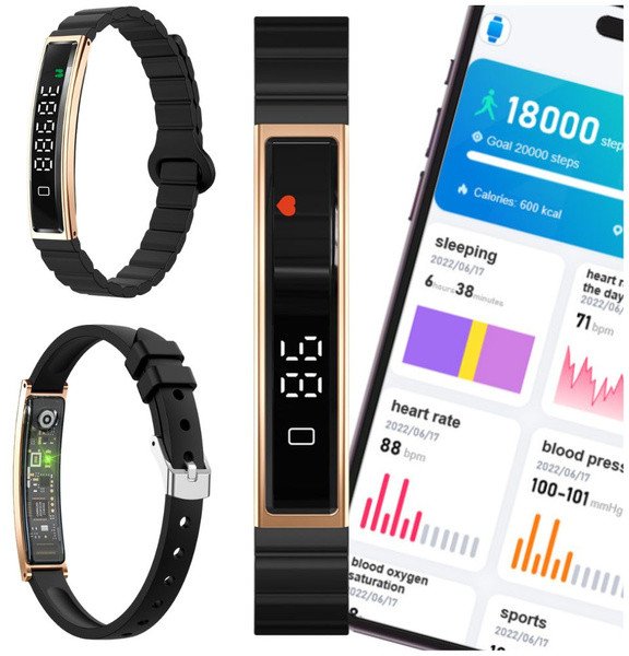 SMARTWATCH WATCH ZEGAREK SPORTOWY SMARTBAND WODOODPORNY PULSOMETR SPORT ANDROID IOS B3