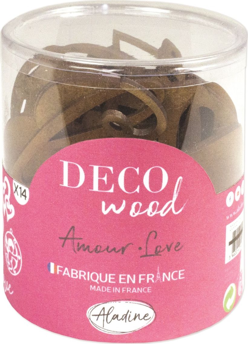 Aladine Drewniane Ozdoby Miłość