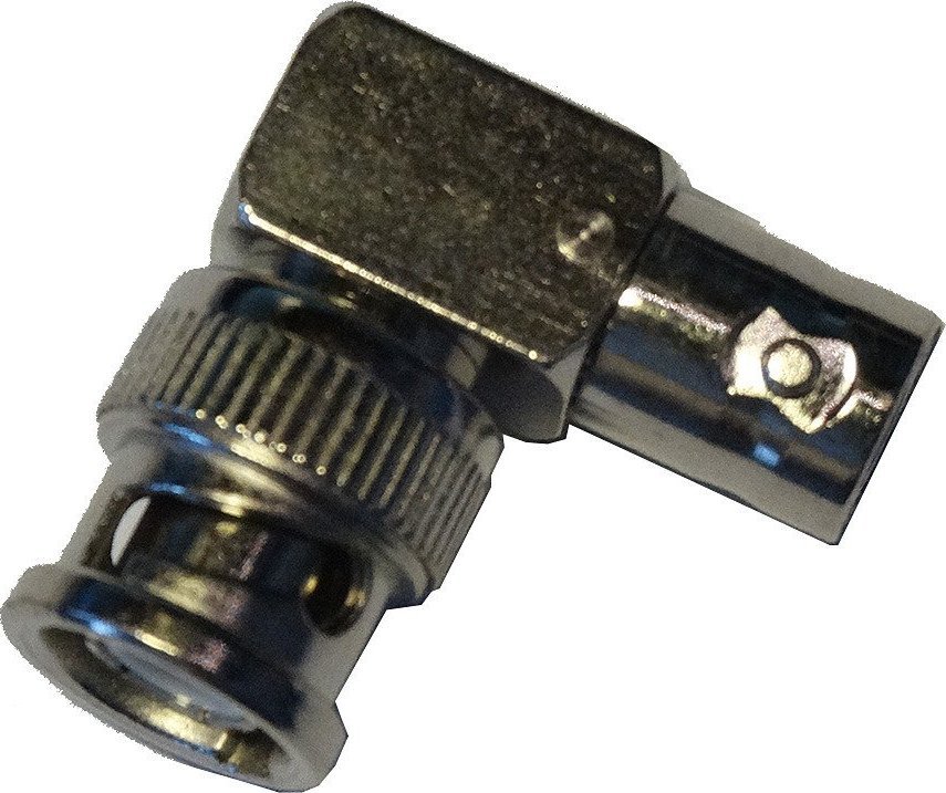 HamRadioShop BNC wtyk / BNC gniazdo kątowy adapter / przejściówka antenowa