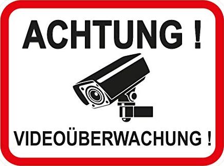 Lupus Electronics Naklejka Achtung Videoüberwachung