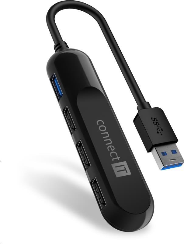 HUB USB Connect IT 4x USB-A 3.0 (CHU-4000-BK)