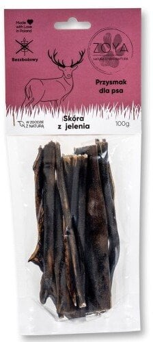 ZOYA skóra z Jelenia gryzak dla psa 100g