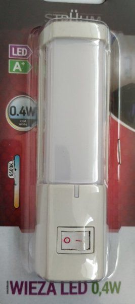 Lampka wtykowa do gniazdka STRUHM Lampka wtykowa do gniazdka kontaktu WIEZA 0,4W LED