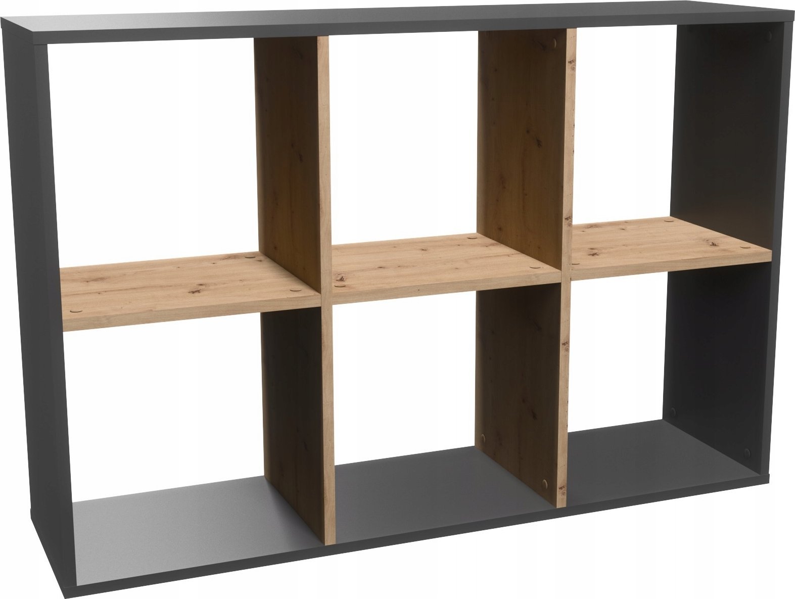 Lumarko Regał Malax 2x3 Antracyt/artisan