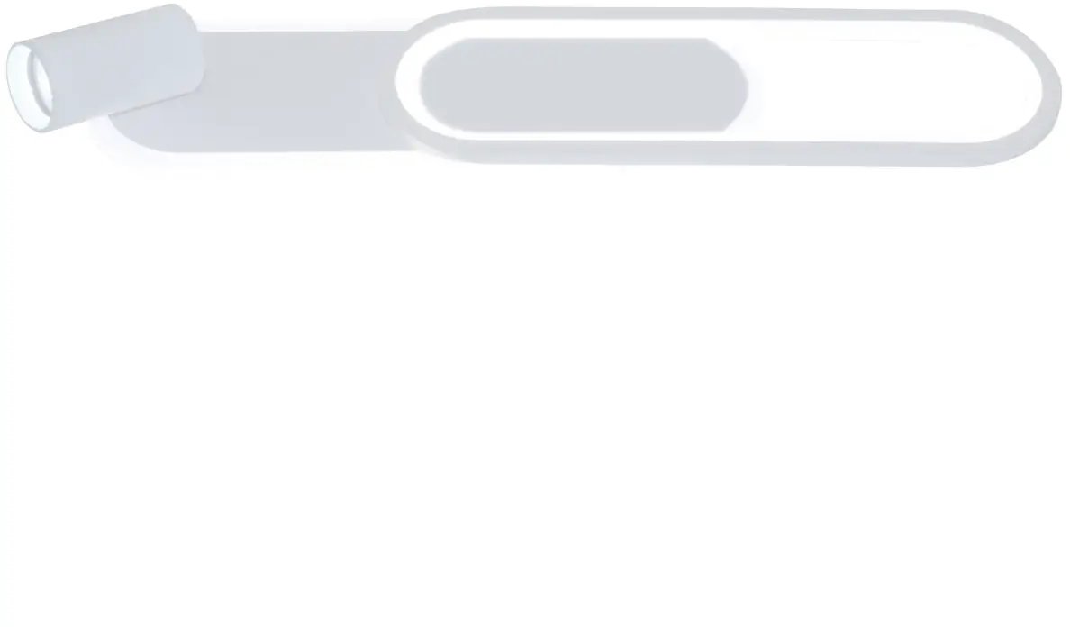 Owalna lampa ścienno-sufitowa Parma LP-0612/1C L WH LED 18W CCT biała