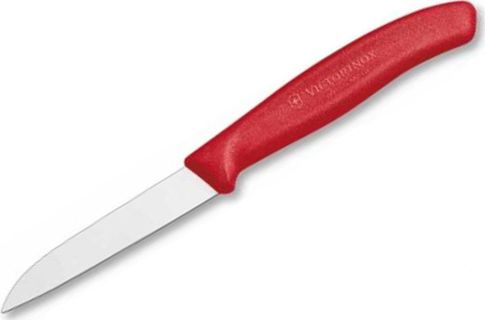 Victorinox Nóż kuchenny Victorinox do jarzyn, gładki, 8 cm, czerwony