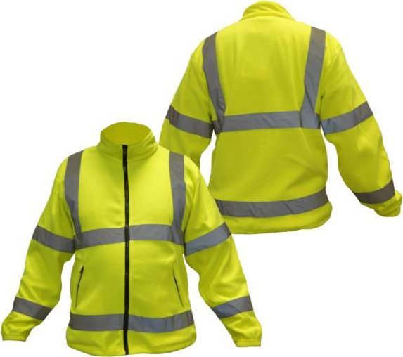 Consorte KEPLER - męska bluza polarowa ostrzegawcza seledynowa M