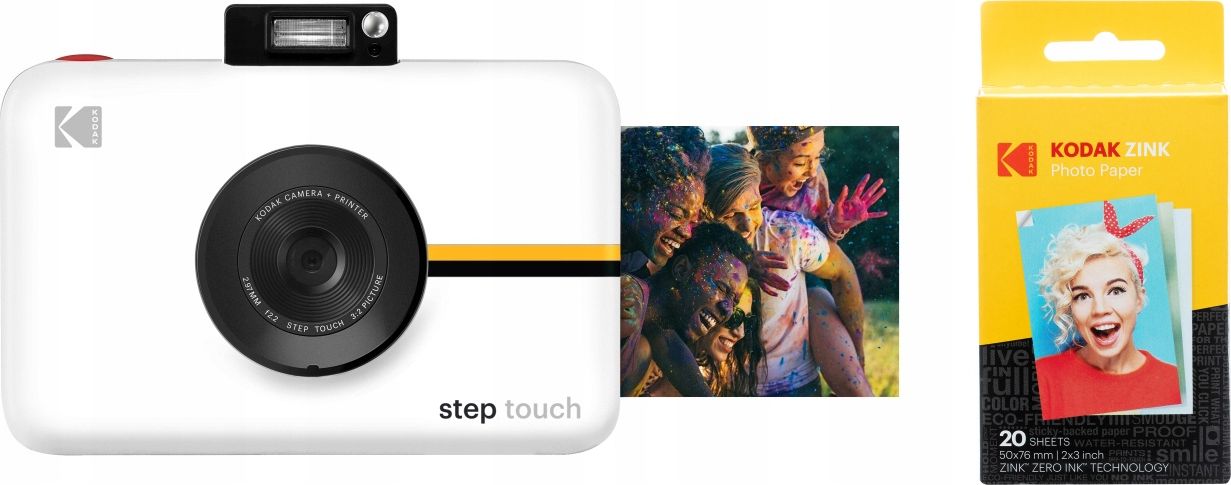 Aparat cyfrowy Kodak Aparat Kodak Step Touch 13mp 1080p + Wkład 20 Szt. - BiaŁy