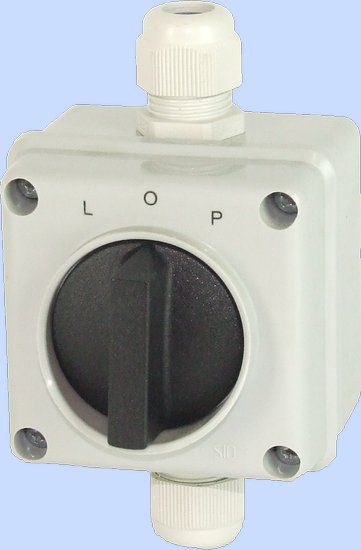 Elektromet Łącznik krzywkowy L-0-P 3P 12A IP65 Łuk E12-43 w obudowie (921243)