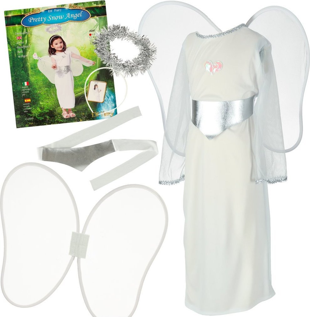 Kostium strój karnawałowy przebranie aniołek aureola jasełka 4 el rozmiar S EDUKAMP