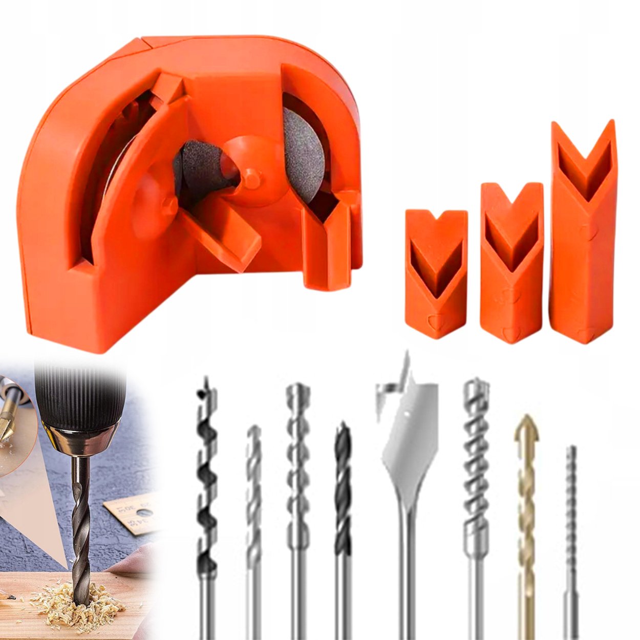 Ostrzałka do wierteł precyzyjnych krawędzi noży na wkrętarkę 2-16mm