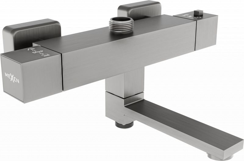 Bateria wannowa Mexen Cube ścienne grafit