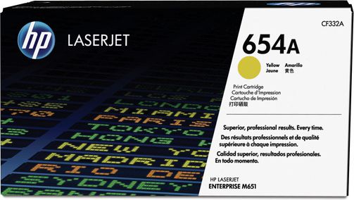 Toner HP 654A Yellow Oryginał (CF332A)