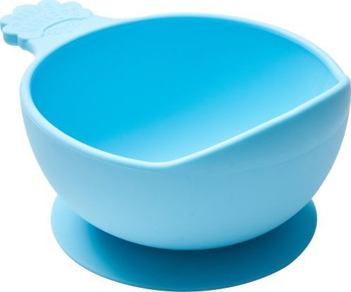 Nana`s Manners Nana's Manners, ETAP 1, Miska silikonowa z przyssawką i uchwytem, niebieska