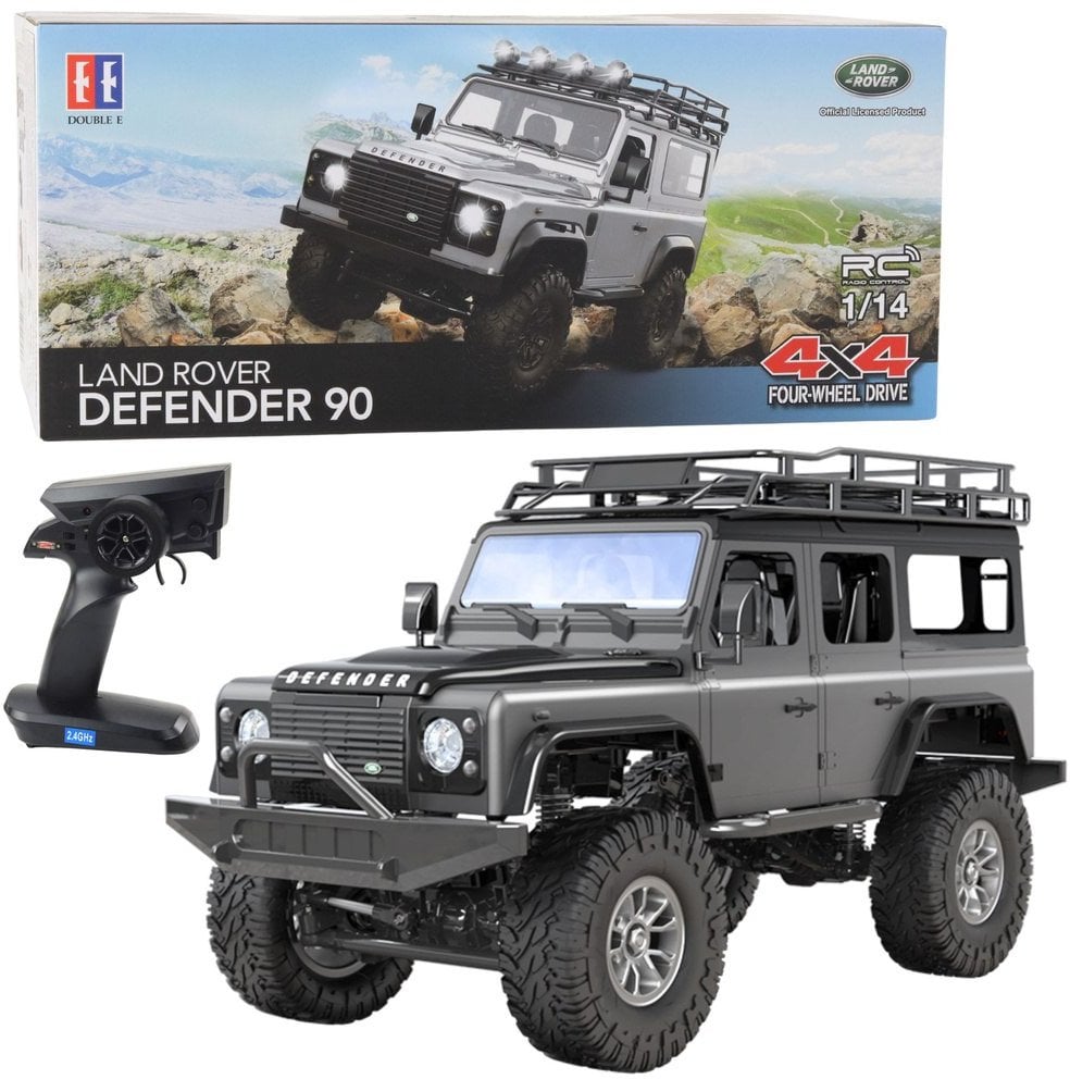 Auto Terenowe Zdalnie Sterowane RC Land Rover Defender 90 Szary 1:14