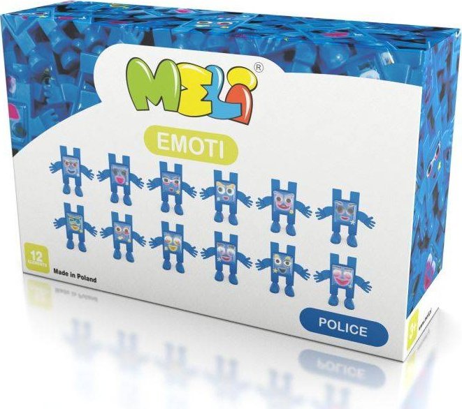 Klocki Meli Emoti Policja 12 el.