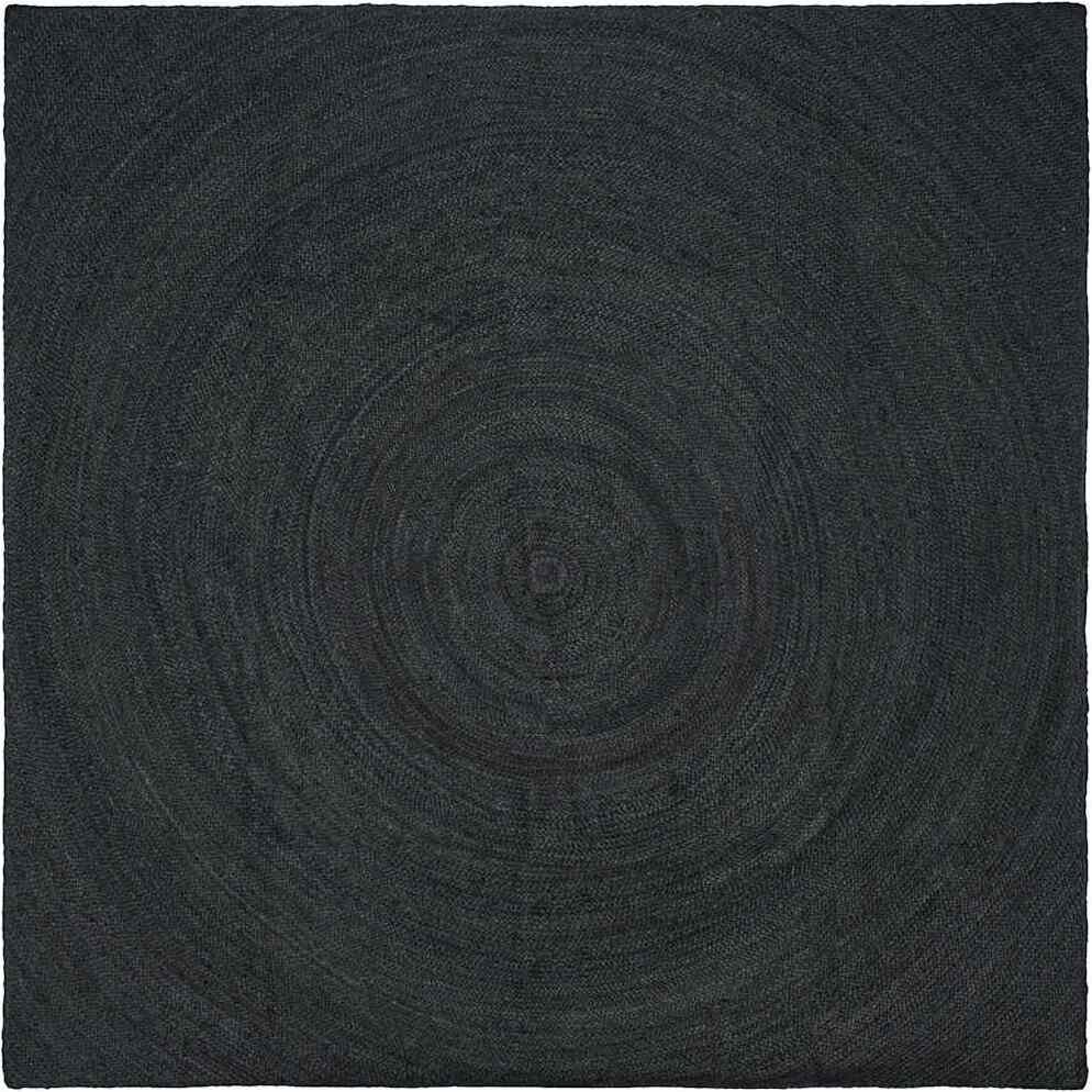 vidaXL Dywan Ciemnoszary 240 x 240 cm Juta