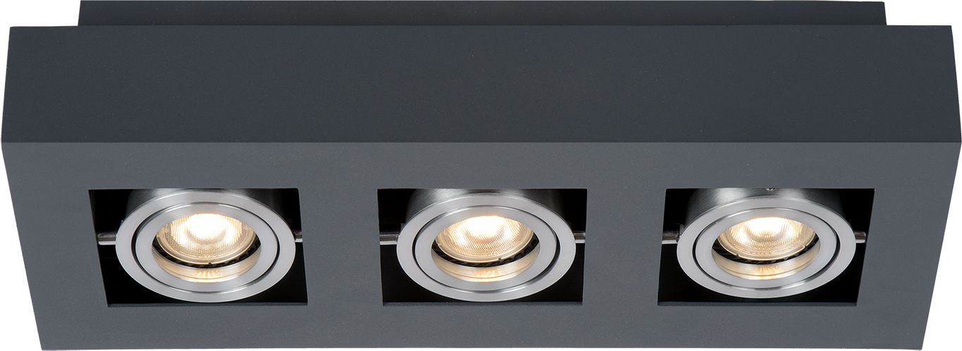 Lampa sufitowa Italux Casemiro IT8002S3-BK/AL