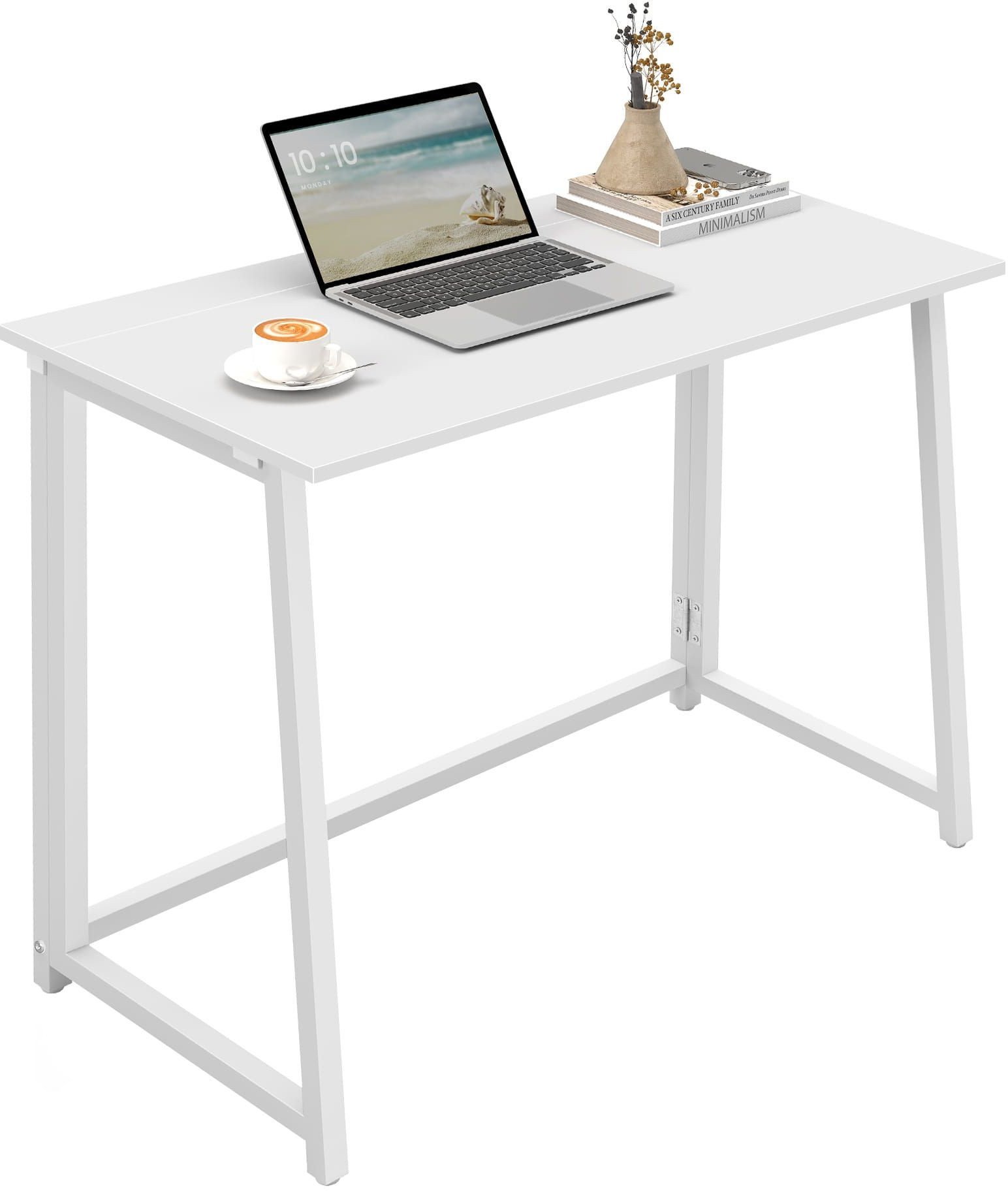 Biurko Komputerowe MAX 1.0 - białe / nogi białe