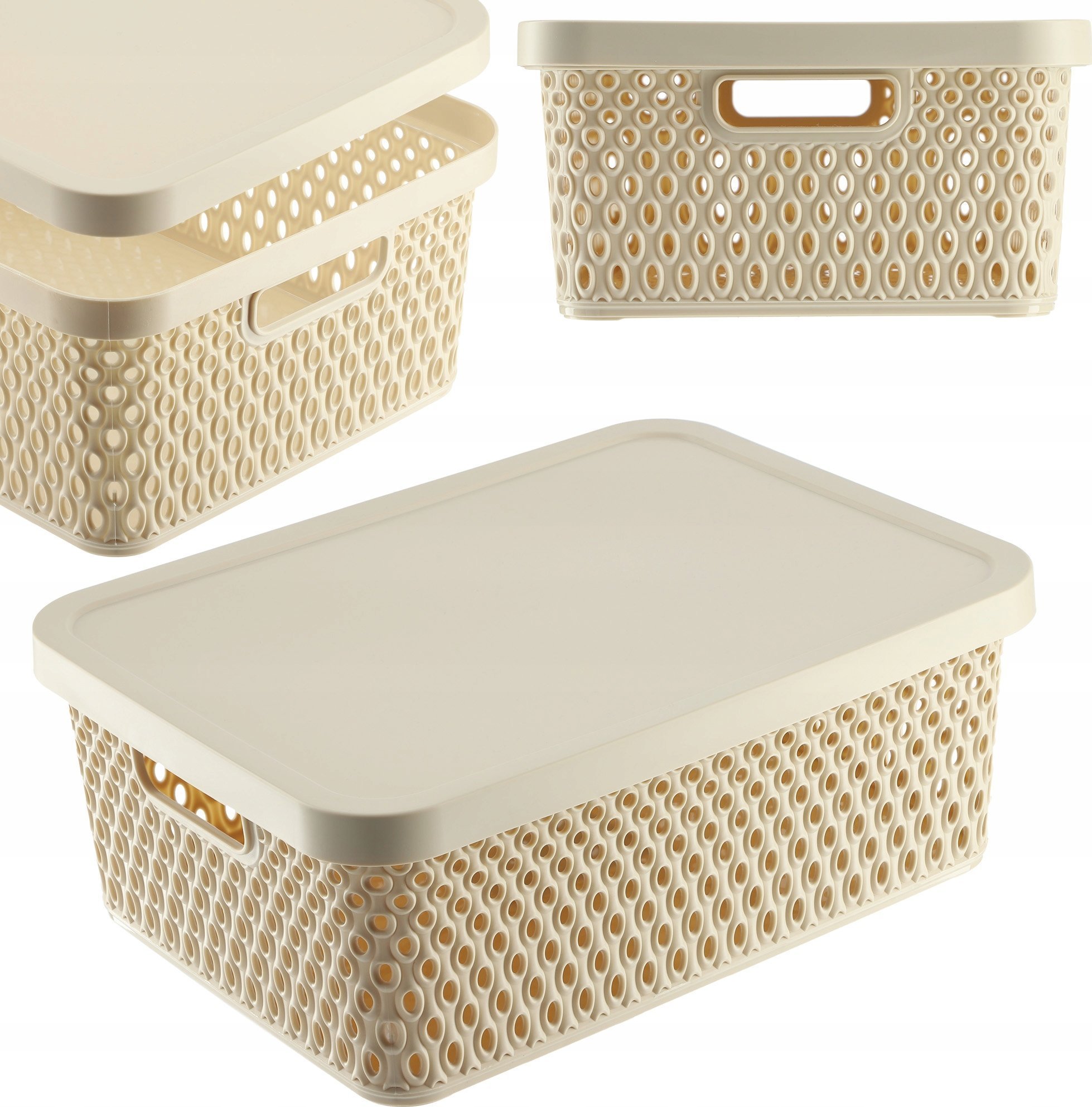 Kadax KADAX Koszyk Z Pokrywą Organizer Pojemnik Do Przechowywania Pudełko 12L