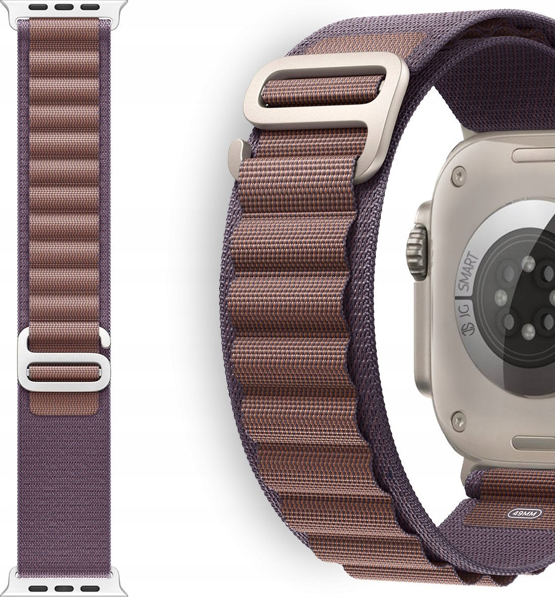 PASEK NYLONOWY do APPLE WATCH 2 3 4 5 6 7 8 9 SE ULTRA 42mm 44mm 45mm 49mm