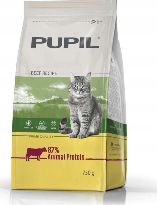 PUPIL Prime Karma sucha dla kota PUPIL Prime bogata w wołowinę z warzywami 750 g