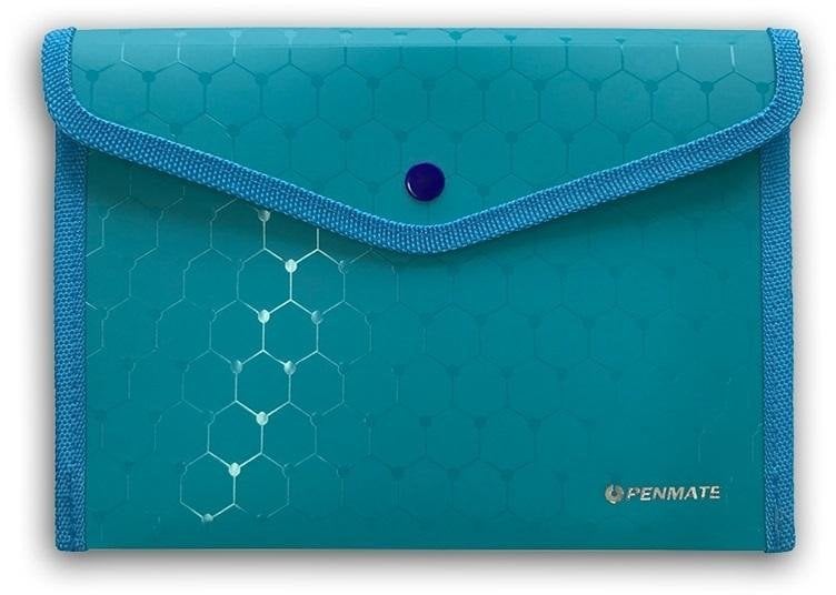 Koperta na zatrzask A5 LUX niebieska