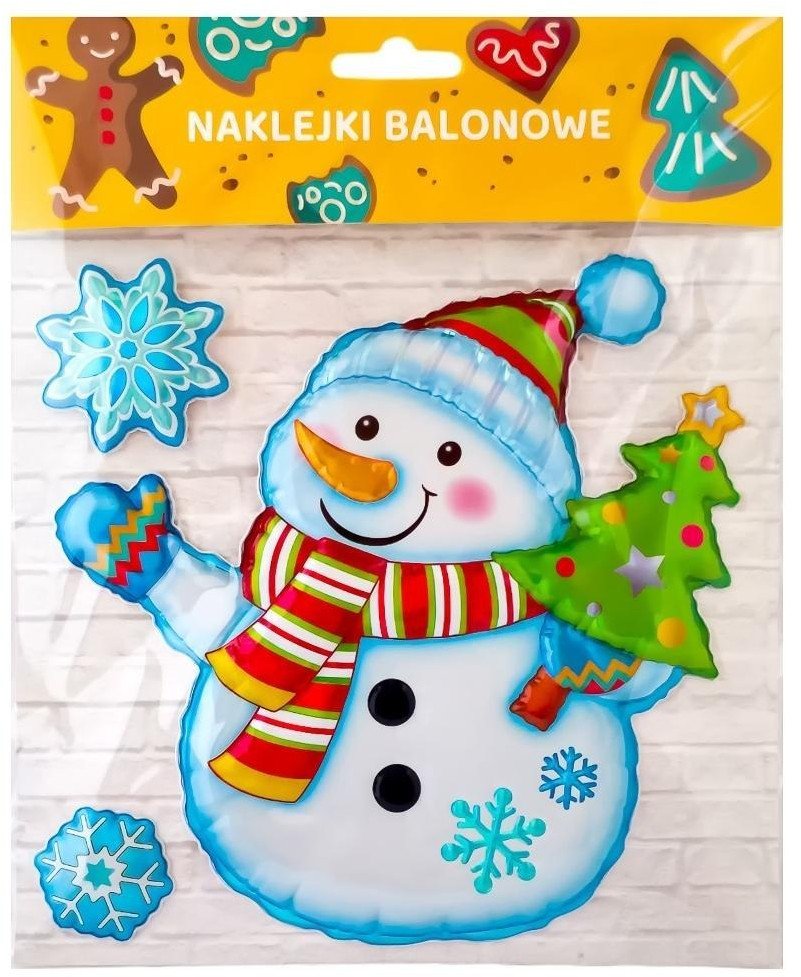 Naklejki balonowe bałwanek