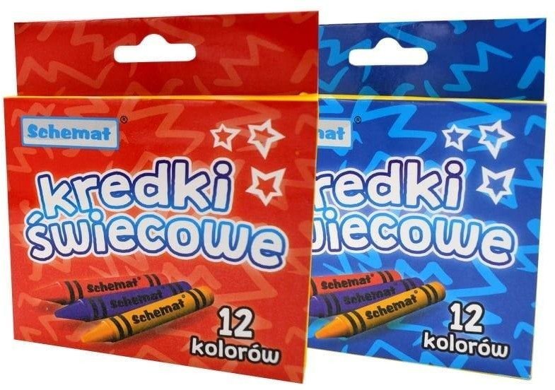 Kredki świecowe 12 kolorów