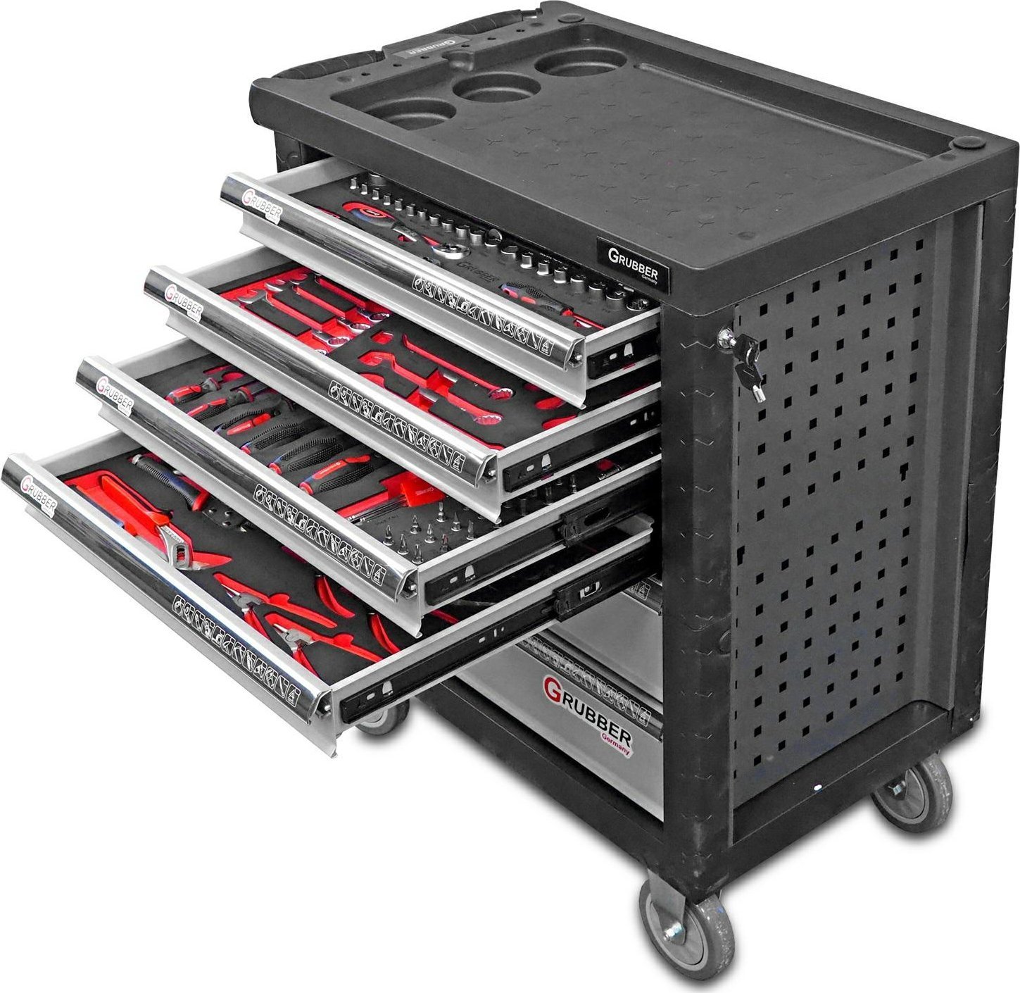 Wózek narzędziowy Norton WÓZEK NARZĘDZIOWY 6 SZUFLAD 160el. GRUBBER
