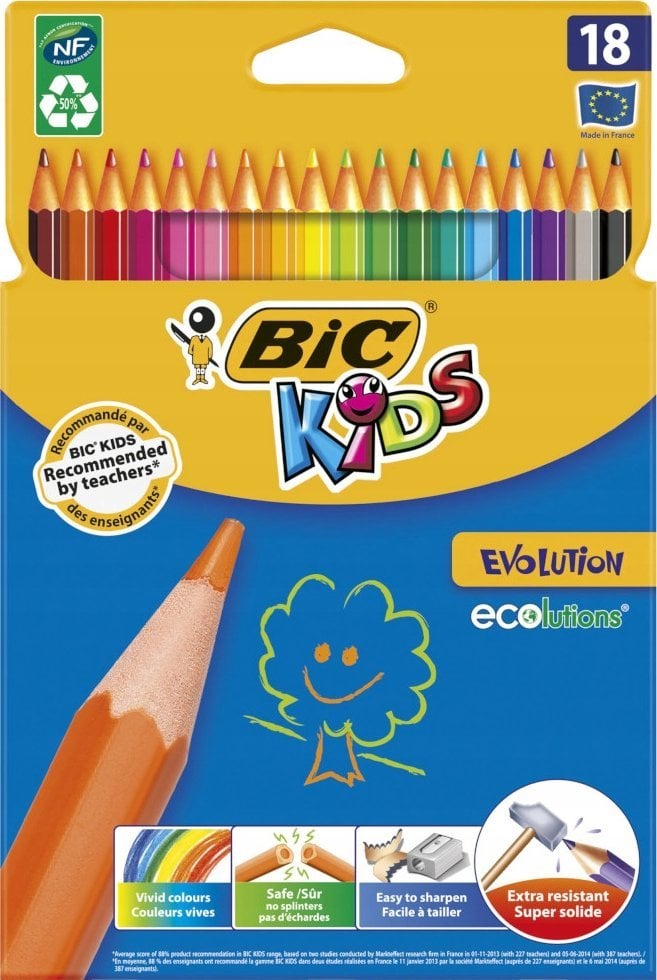 Bic KREDKI OLO 18KOL/180MM CON 9318 EVOLUT PUD NE