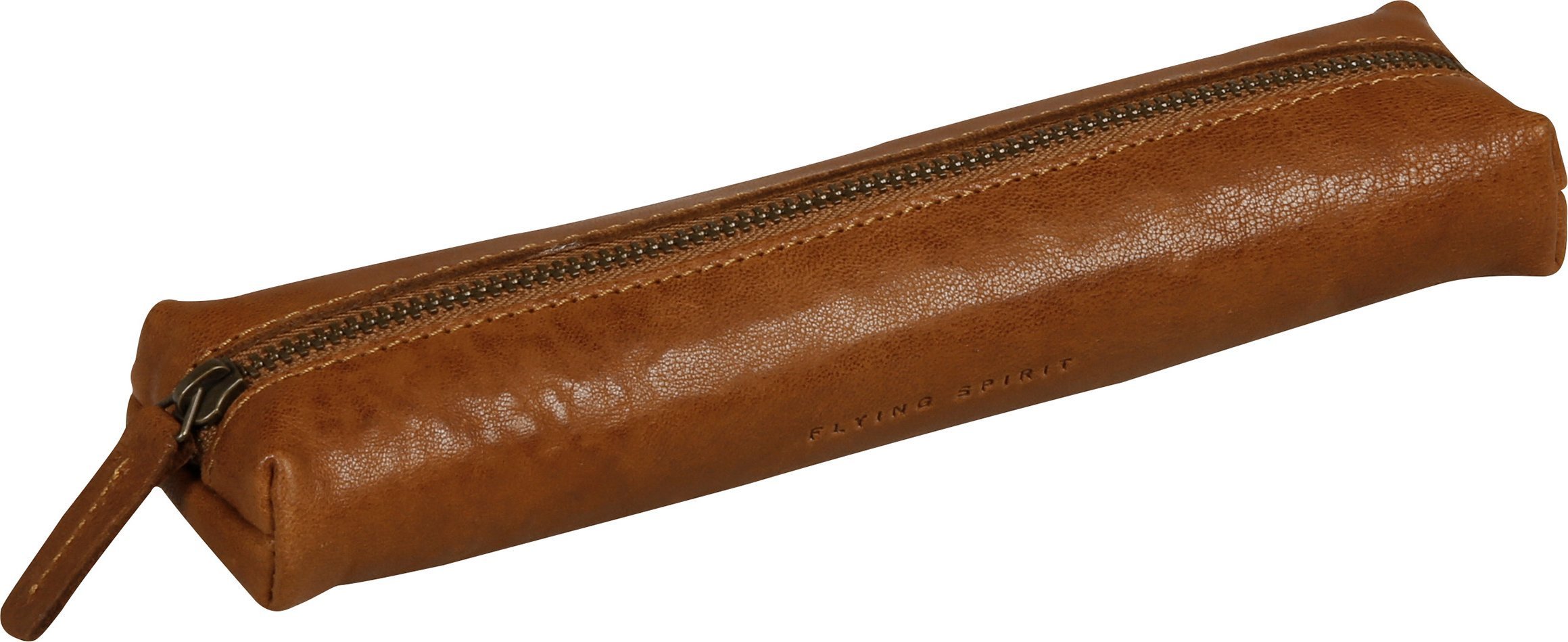 Piórnik Clairefontaine Flying Spirit Læderpenalhus slim Cognac 19x4x2,5cm