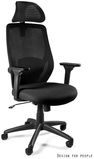 Fotel biurowy CHESTER czarny UNIQUE