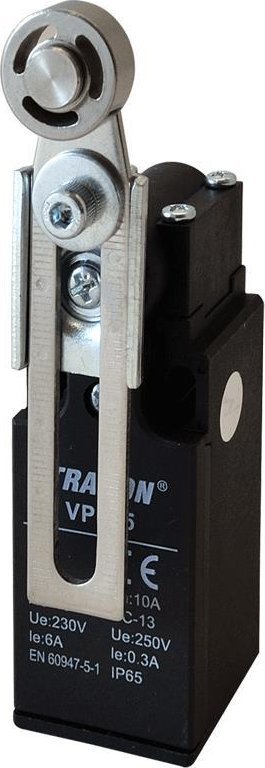 Tracon Electric Łącznik krańcowy VP145 z dźwignią regulowaną i rolką