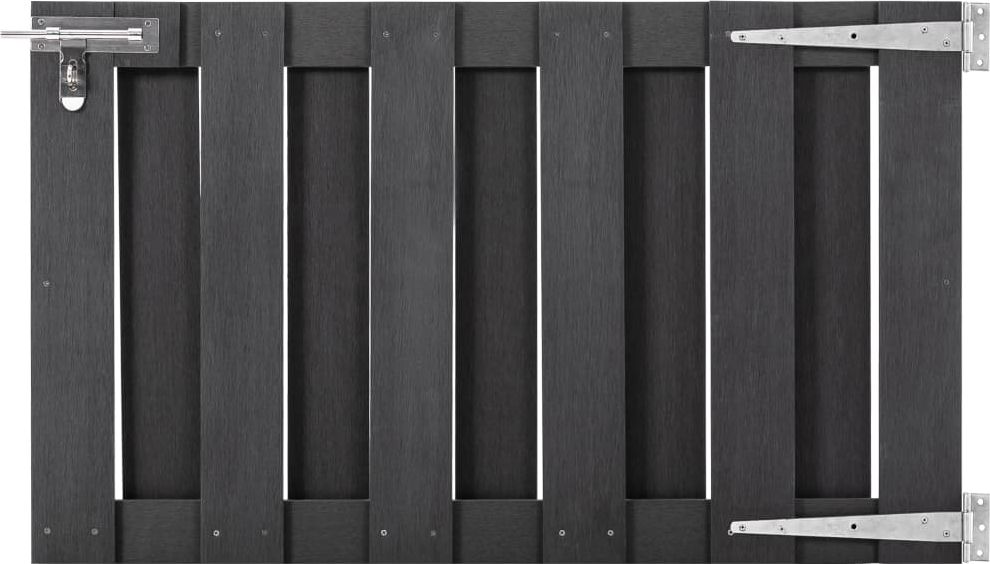 vidaXL Furtka ogrodowa, WPC, 100 x 60 cm, szara