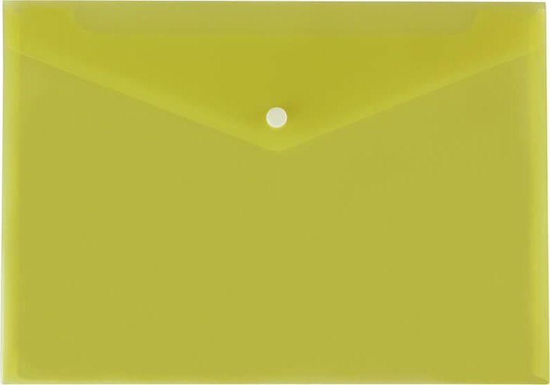 Biurfol Teczka koperta na zatrzask A5 PP żółta