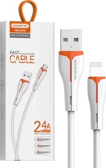 Kabel USB USB-A - Lightning 1 m Biały (32893)