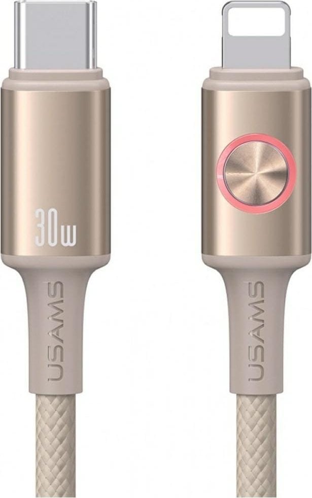 Kabel USB Usams USB-C - Lightning 1.2 m Szary