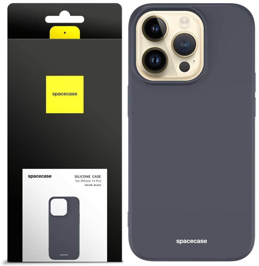 SpaceCase Etui Silicone Case iPhone 14 Pro Max black standard