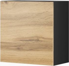 Cama Meble Witryna VIGO kwadrat 50/50/30 czarny/dąb wotan