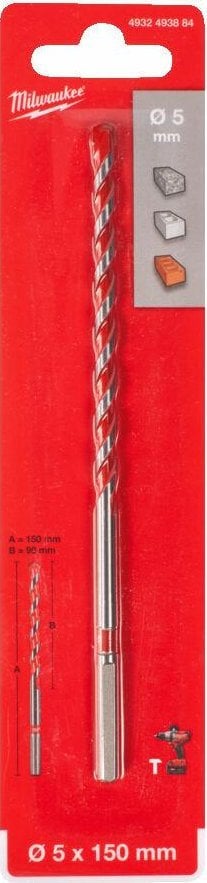 Wiertło Milwaukee MILWAUKEE WIERTŁO DO BETONU TCT 5 x150mm PREMIUM