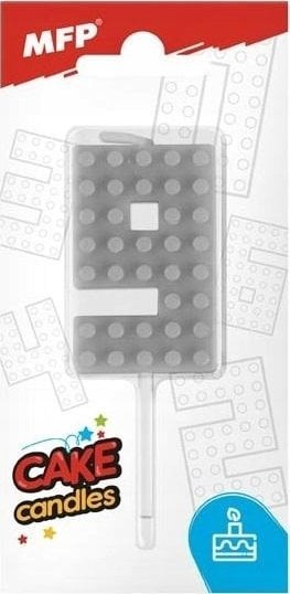 MFP paper świeczka do tortu nr 9 szara 8800107