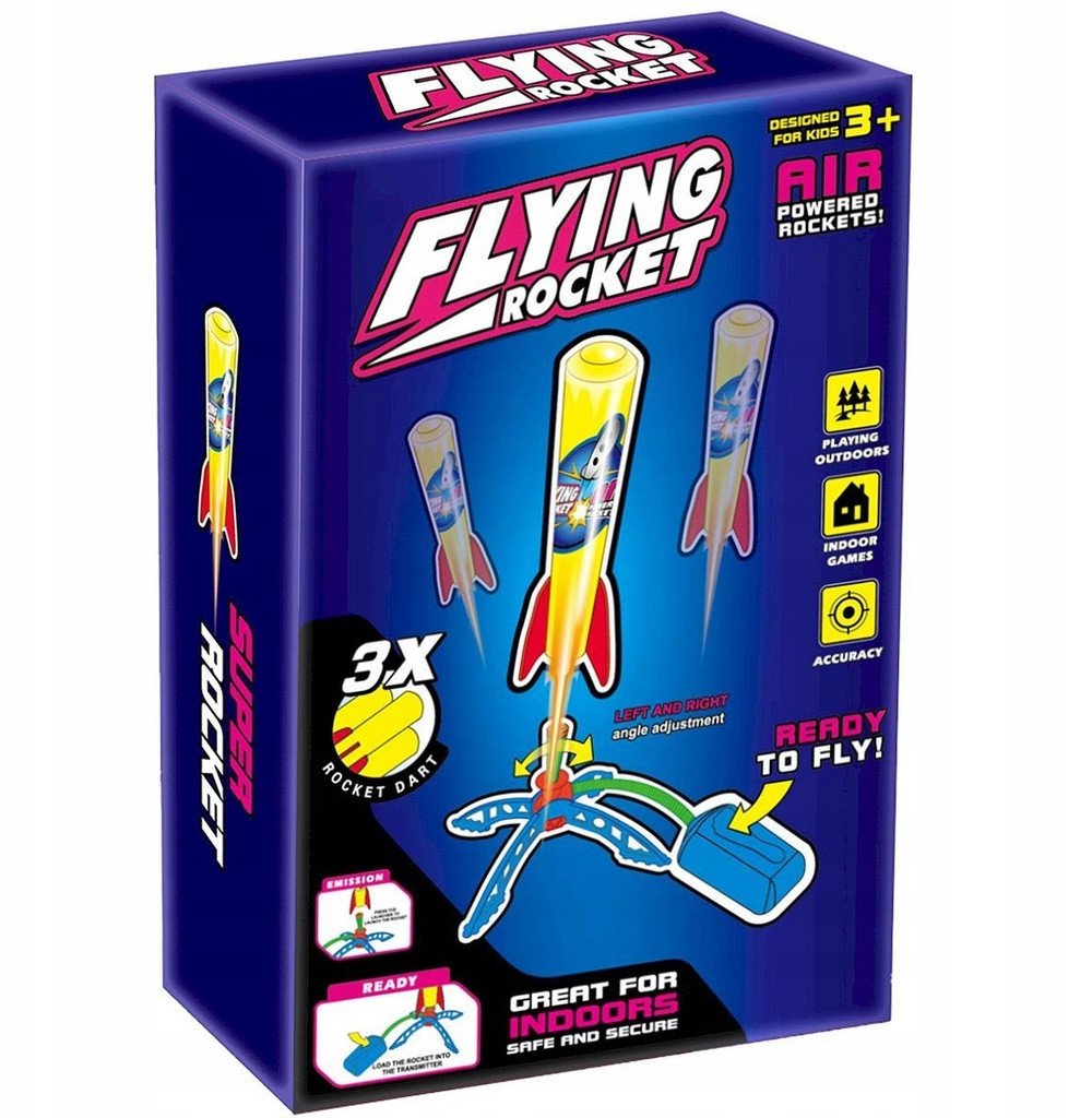 Zabawka wyrzutnia rakiet piankowych dla dzieci rakieta piankowa na pompkę